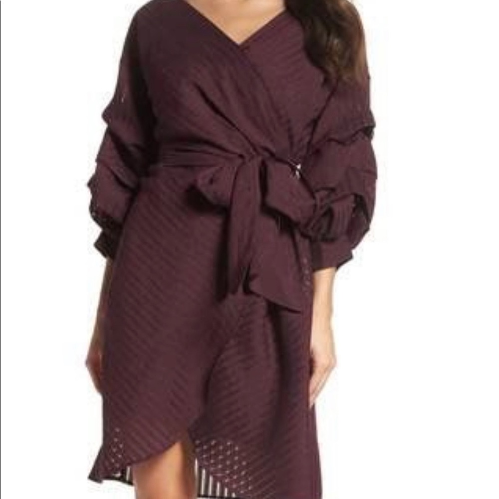 NEW!! Shadow Stripe Wrap Dress